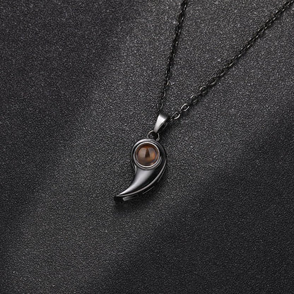 Custom Midnight Essence Hidden Photo Necklace