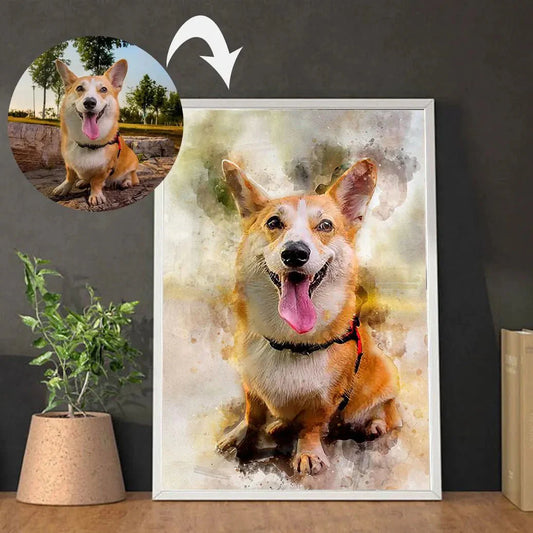 Custom Pet Portrait Paintings