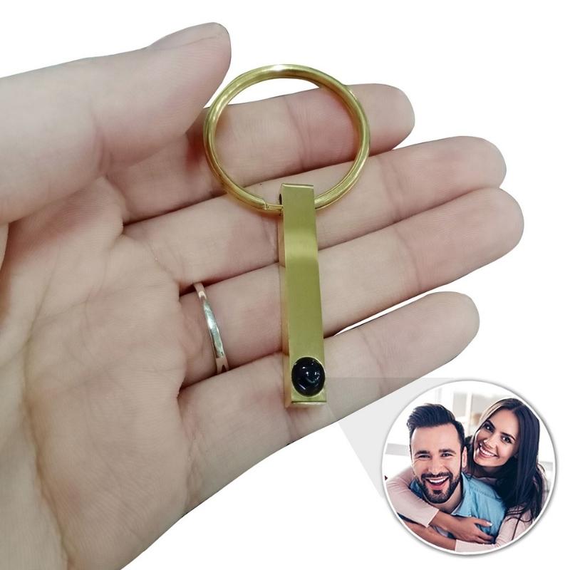 Llavero con barra de proyección de fotos personalizada 