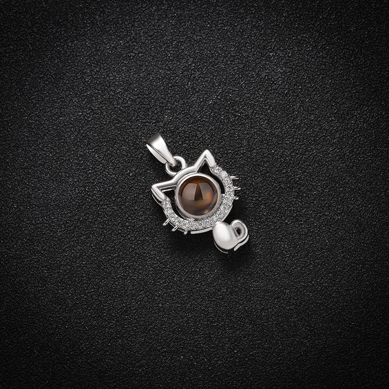 Custom Purrfect Memories Hidden Photo Necklace