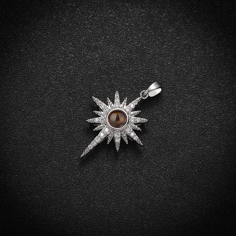 Custom Stellar Radiance Hidden Photo Necklace