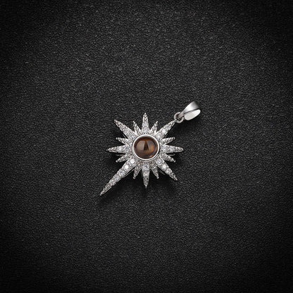 Custom Stellar Radiance Hidden Photo Necklace