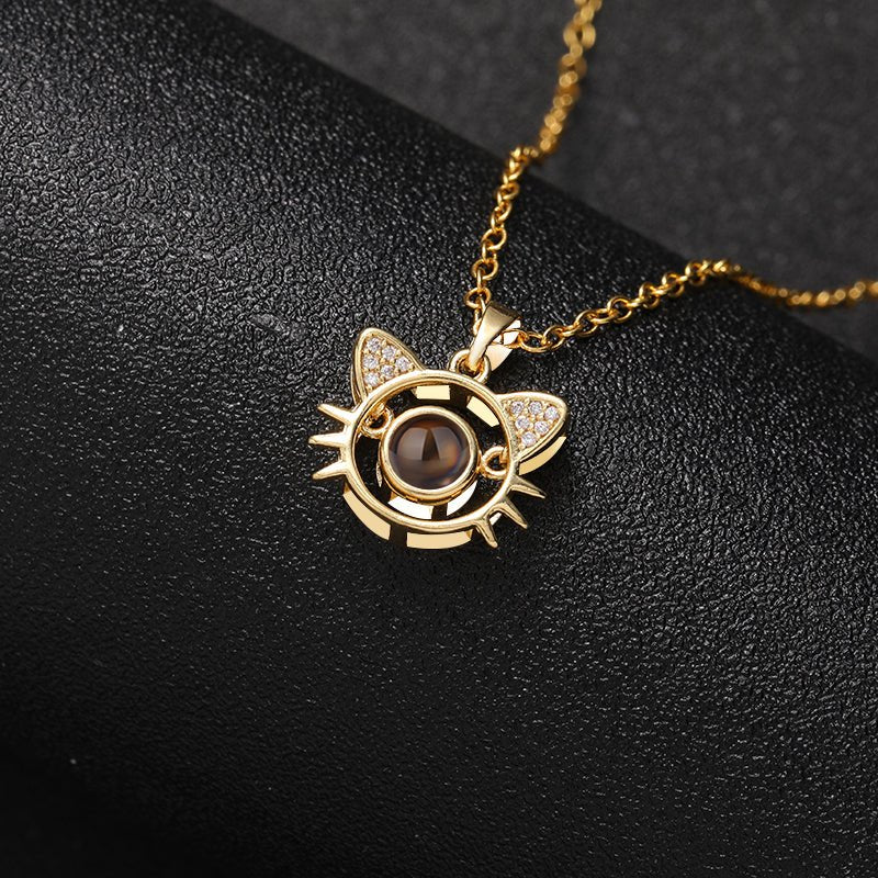 Custom Whiskered Memories Hidden Photo Necklace