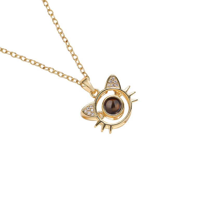 Custom Whiskered Memories Hidden Photo Necklace