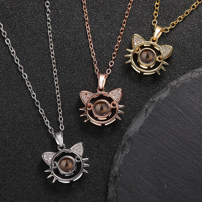 Custom Whiskered Memories Hidden Photo Necklace