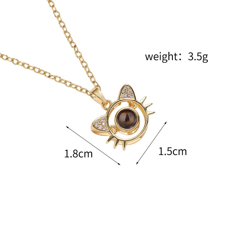 Custom Whiskered Memories Hidden Photo Necklace