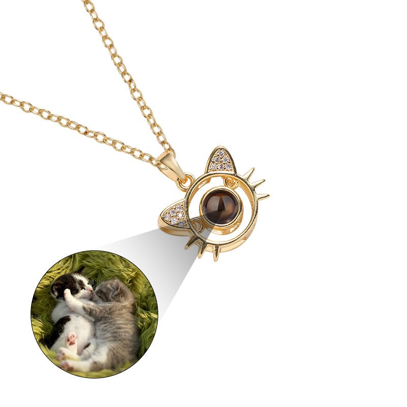 Custom Whiskered Memories Hidden Photo Necklace