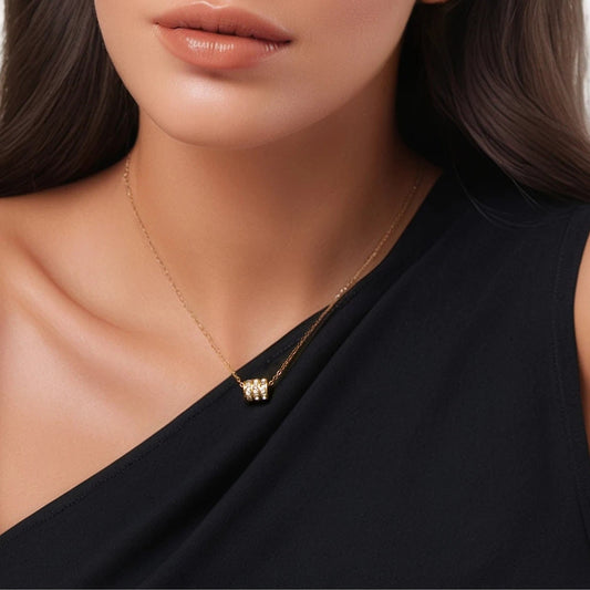 Cylindrical Pendant Necklace