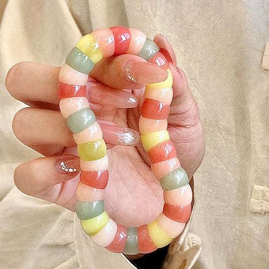 New Pink Bodhi Beads Fidget Bracelet for Stress Relief - Touch Bling