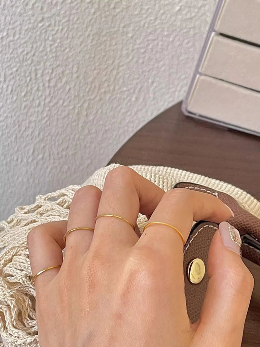 Dainty 18 Gold & Silver Rings