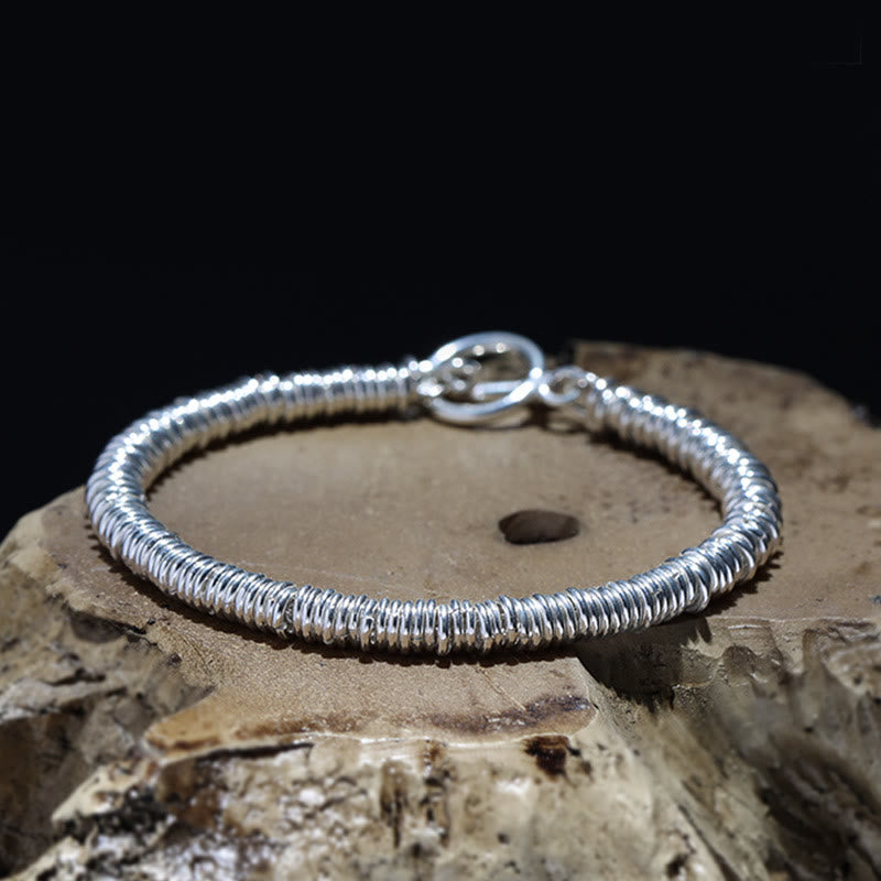 Buddha Stones Einfaches Kreismuster-Design Glückskettenarmband