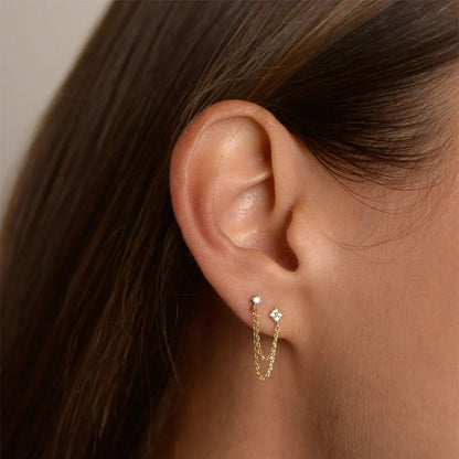 Pendientes de cadena S925