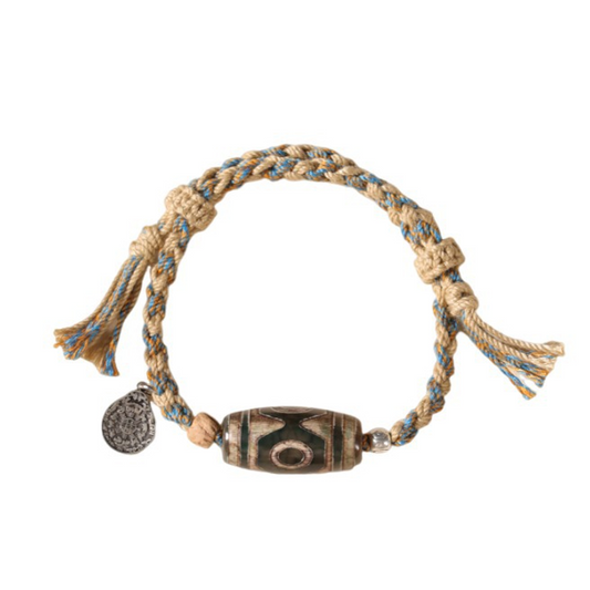 Divine Protection & Prosperity Tibetan Dzi Bracelet