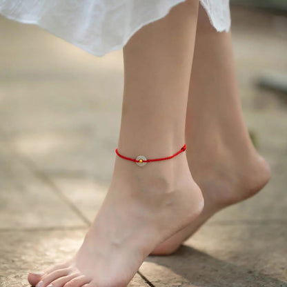 Pulsera trenzada de jade hetian con cuentas de oro 999 y piedras de Buda, con hebilla de paz y abundancia. 
