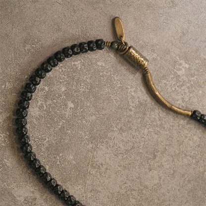 Pulsera de triple vuelta de cobre con cáscara de coco retro de Buddha Stones 