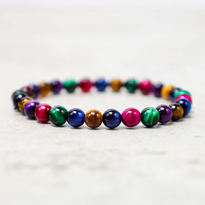 Pulsera de piedra de Buda con ojo de tigre y determinación