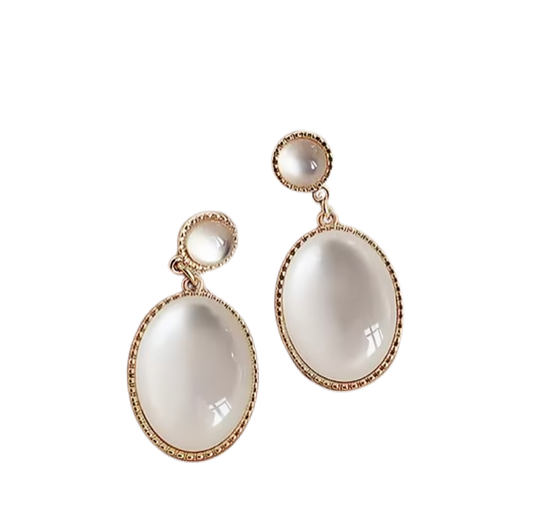 Moonlight Cat's Eye Stone Earrings