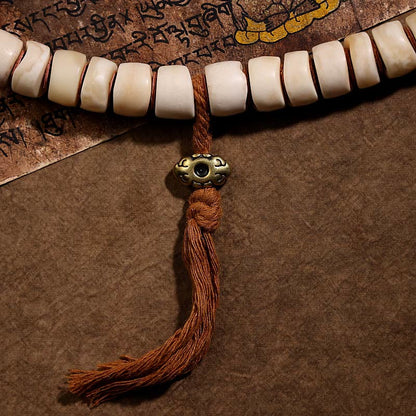 Piedras de Buda, Hueso de Yak Natural Tibetano, El Señor del Cadáver, Dados del Bosque, Zodíaco Chino, Nueve Palacios, Ocho Diagramas, Mala de Muñeca de Fuerza