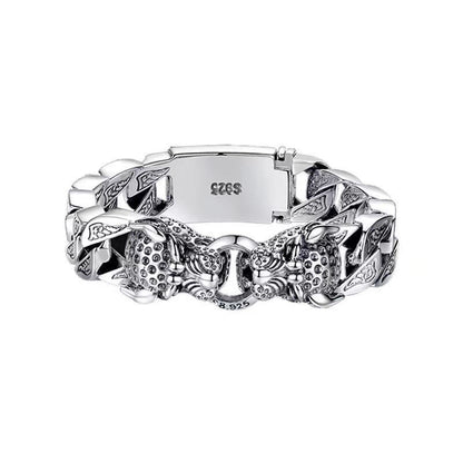 Pulsera de cadena de equilibrio curativa con diseño de leopardo y piedras de Buda