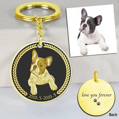 Collar y llavero grabados: añade tu foto 