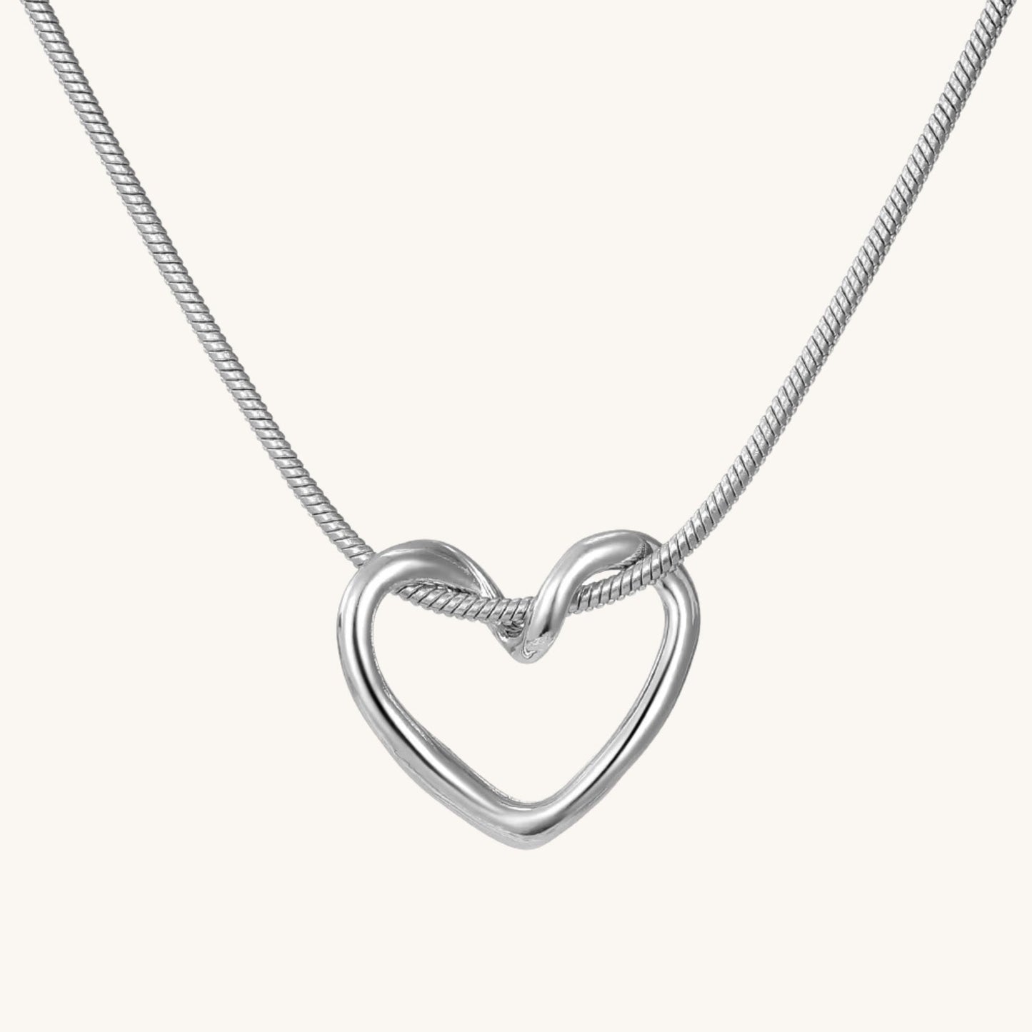 Entwined Heart Pendant Necklace