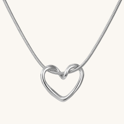 Entwined Heart Pendant Necklace