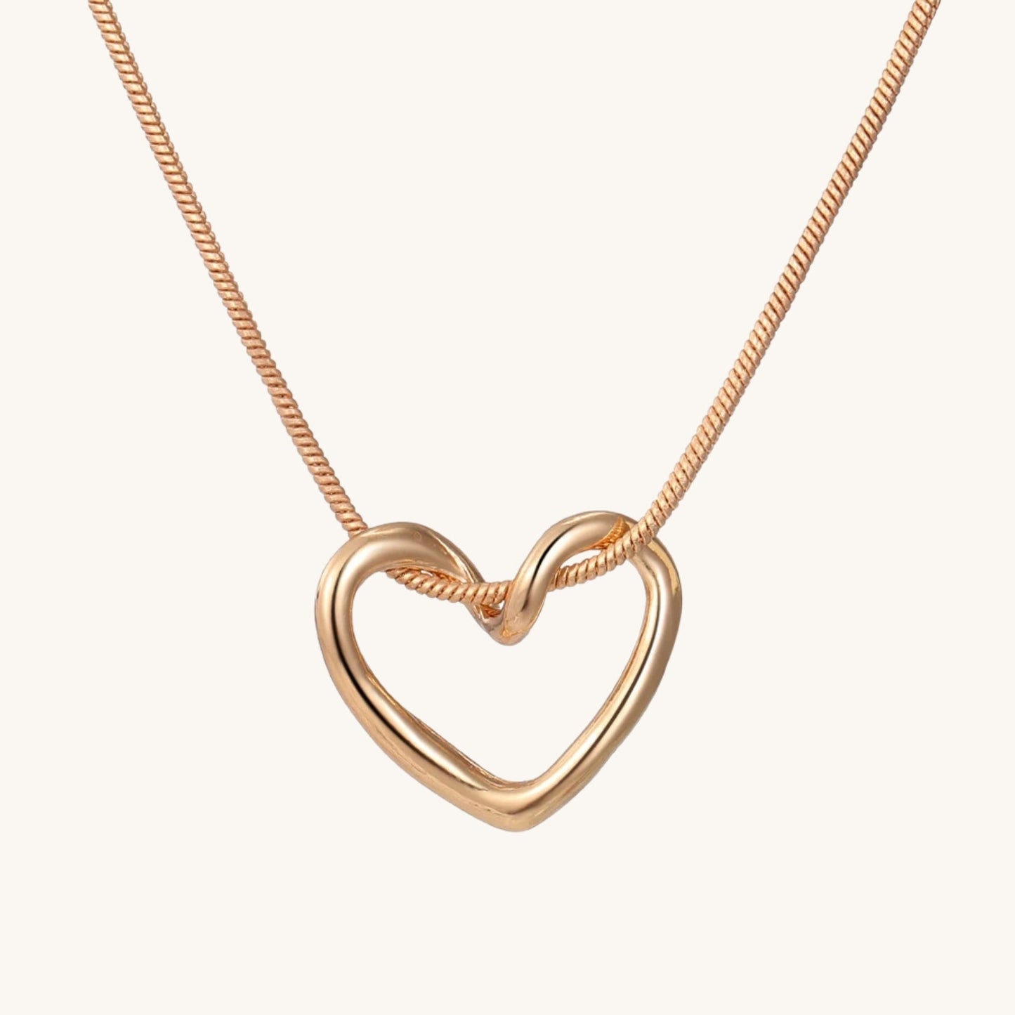 Entwined Heart Pendant Necklace