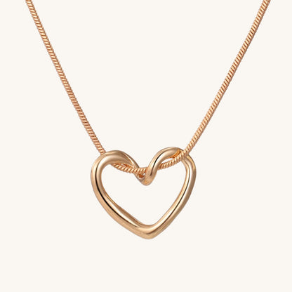 Entwined Heart Pendant Necklace
