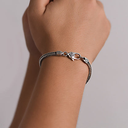 Armband mit Buddha-Steinen, tibetischem Doppel-Dorje, Vajra, Hakenkreuz, spiritueller Kraftkette