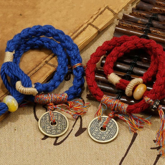 Pulsera hecha a mano con piedras de Buda, montaña, fantasmas, gastar dinero y alejar malos espíritus.