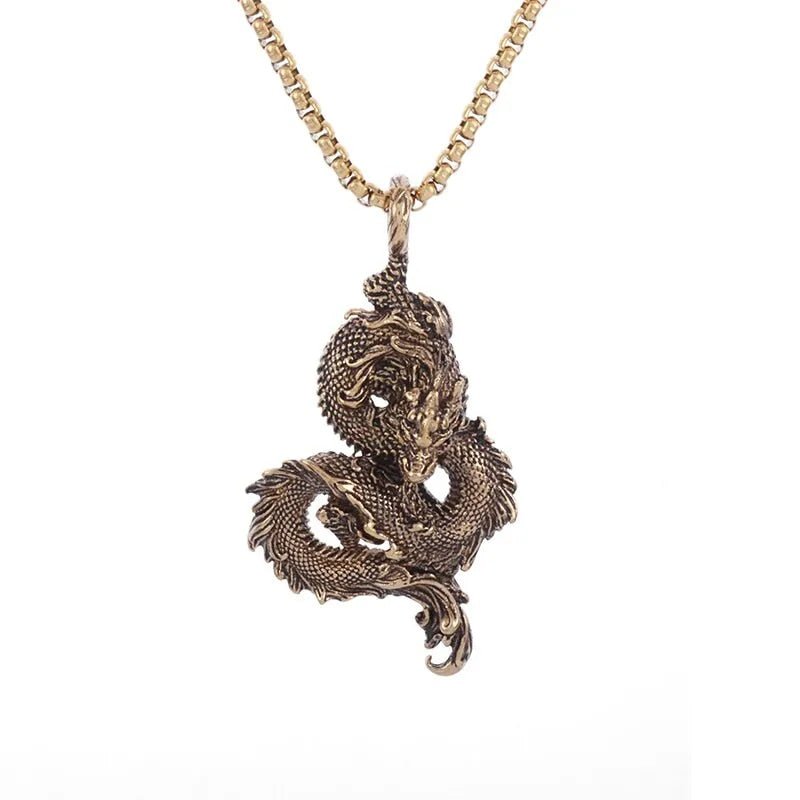 Feng Shui Dragon Good Luck and Fortune Necklace
