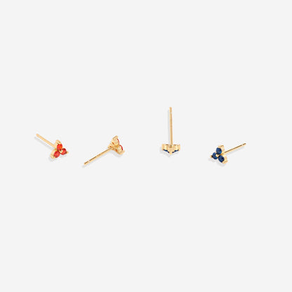 Trinity Birthstone Earrings