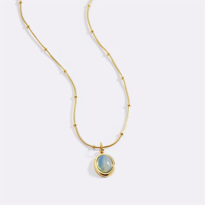 Aquamarine Gemstone Necklace