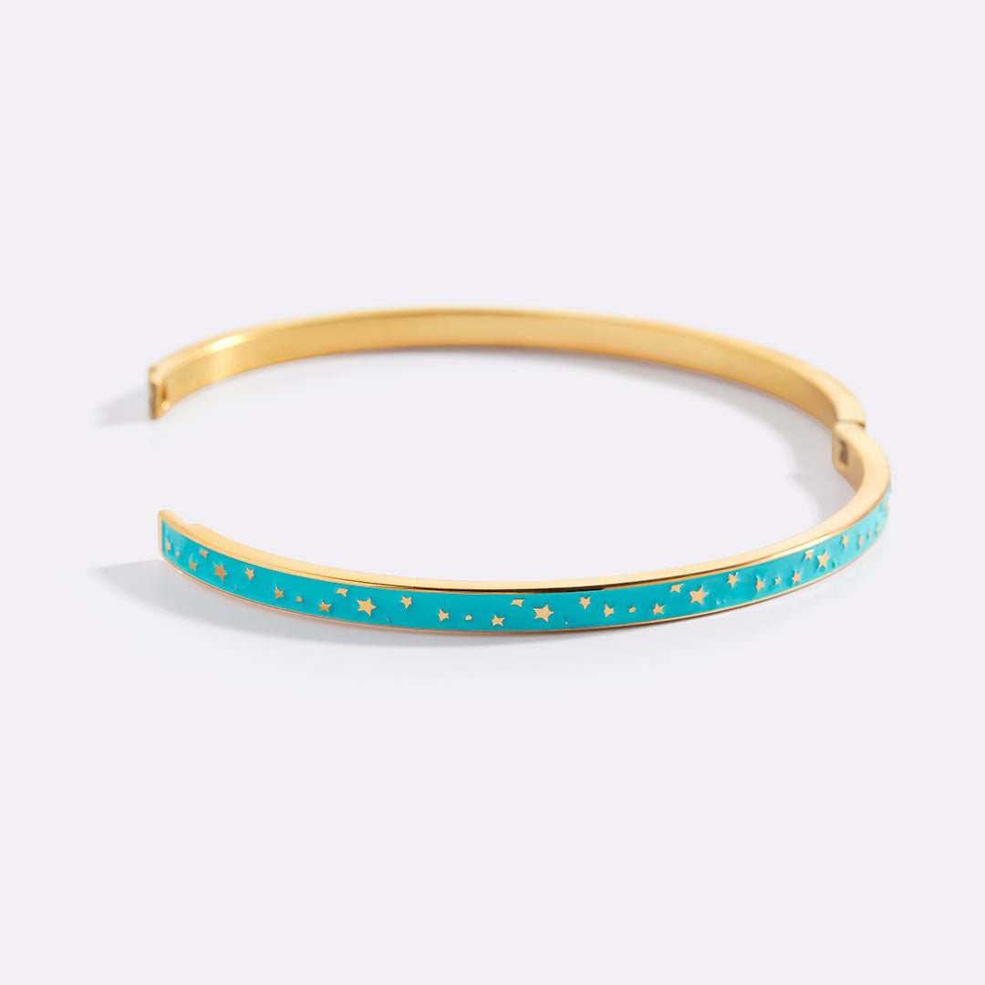 Enamel Bangle Bracelet - Touch Bling