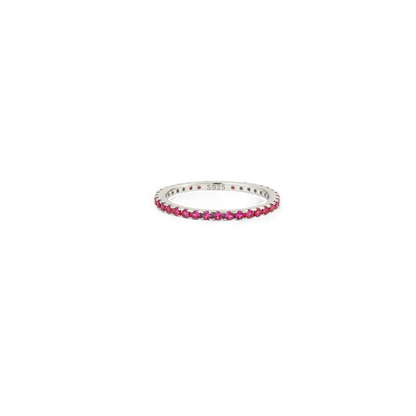 Birthstone Eternity Stacking Ring