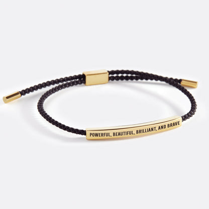 Powerful, Beautiful, Brilliant, and Brave Inspire Bracelet