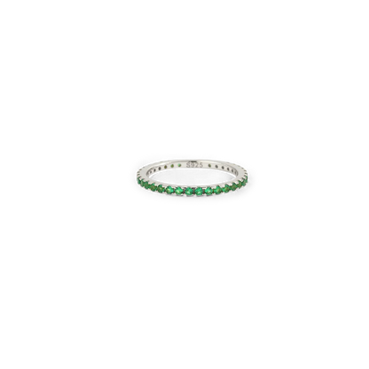 Birthstone Eternity Stacking Ring