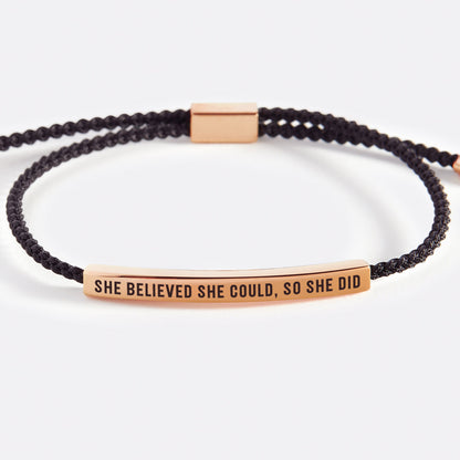 She Believed She Could, Do She Did Inspire Bracelet