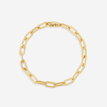Open Link Paperclip Chain Bracelet