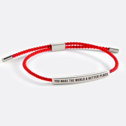 You Make The World A Better Place Inspire Bracelet