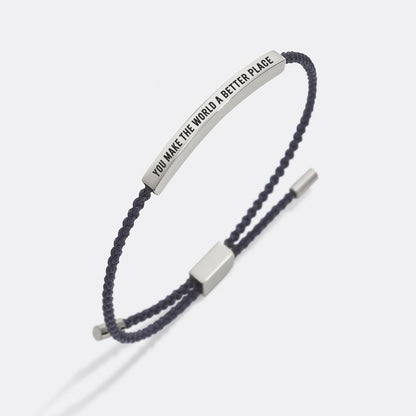 You Make The World A Better Place Inspire Bracelet