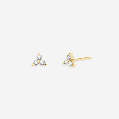 Trinity Birthstone Earrings