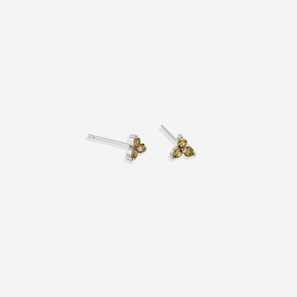 Trinity Birthstone Earrings