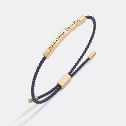 Inhale Courage, Exhale Fear Inspire Bracelet