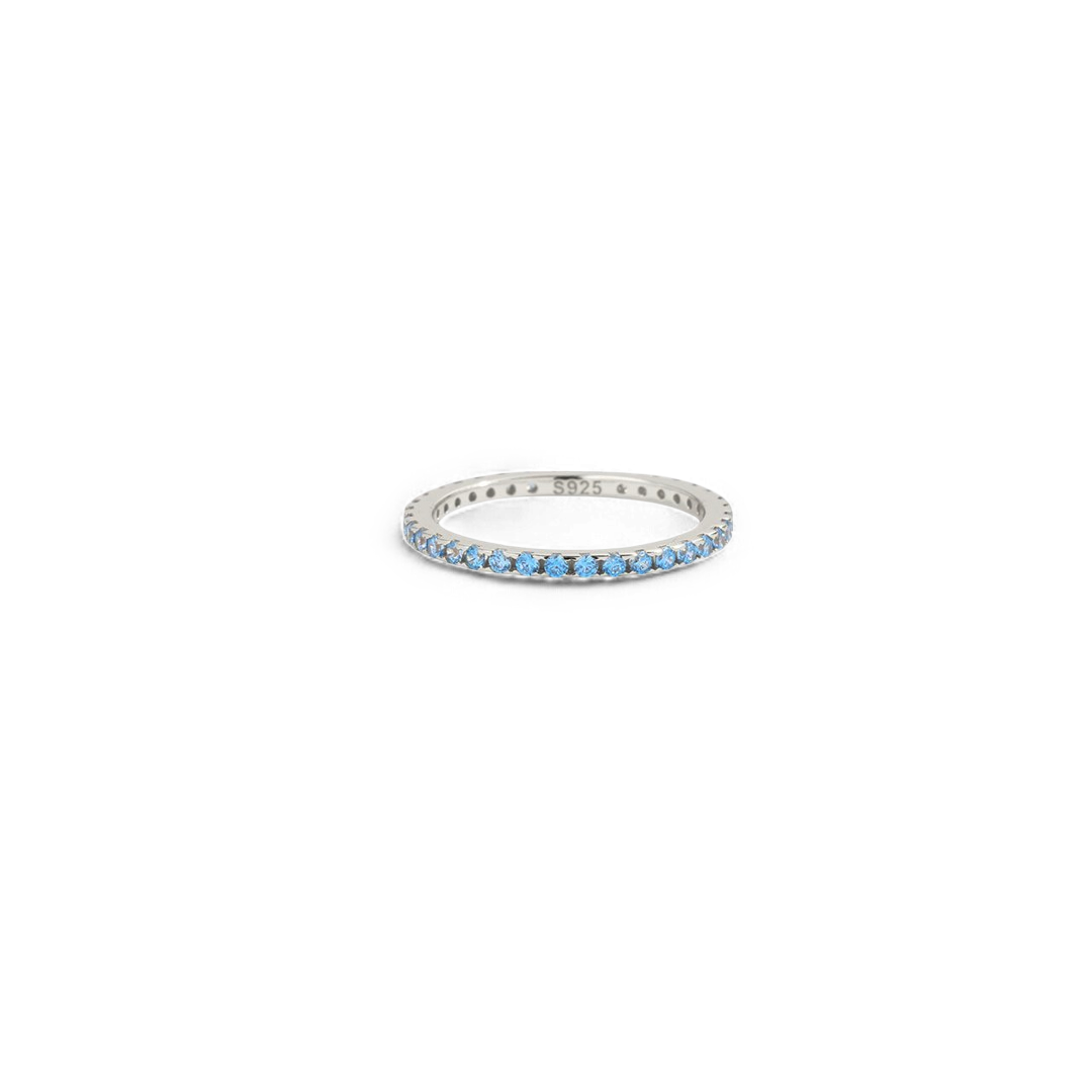 Birthstone Eternity Stacking Ring