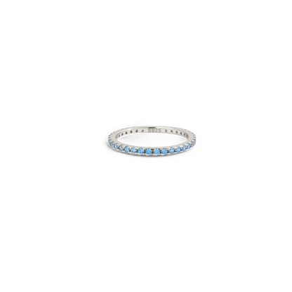 Birthstone Eternity Stacking Ring
