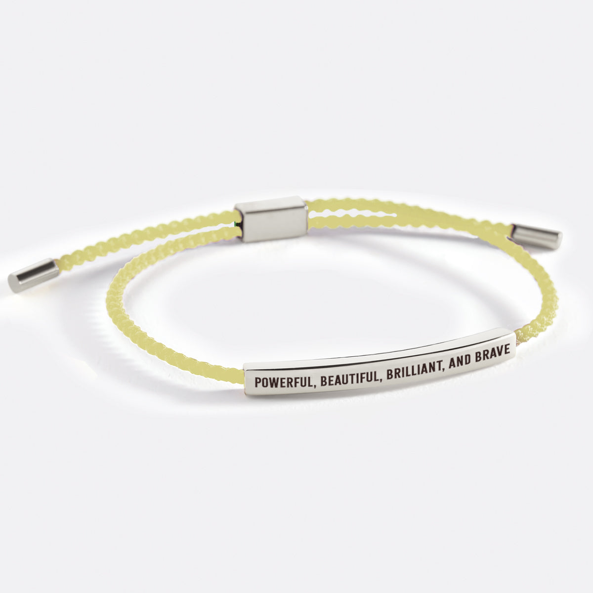Powerful, Beautiful, Brilliant, and Brave Inspire Bracelet