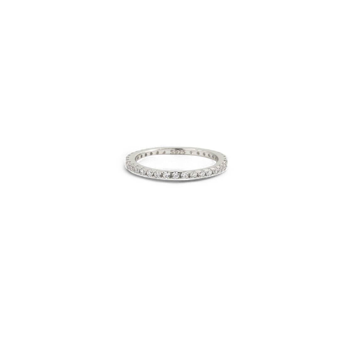 Birthstone Eternity Stacking Ring