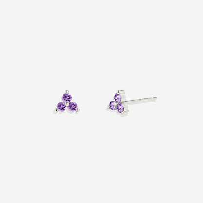 Trinity Birthstone Earrings