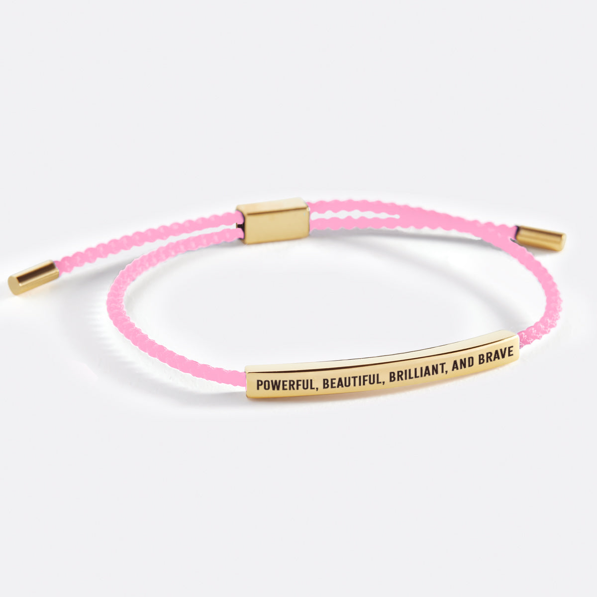 Powerful, Beautiful, Brilliant, and Brave Inspire Bracelet